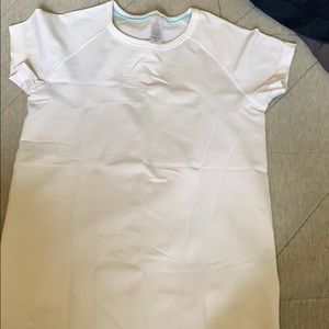 White kids lululemon/ ivviva athletic shirt